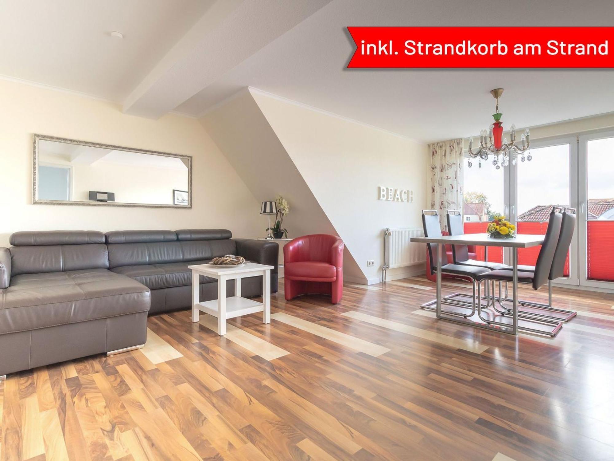 Apartment Haus Godewind 14 Mit Strandkorb *